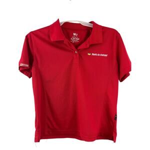 Rent-a-Center Red Polo Medium Polo Uniform Dri Fast Shirt Top Logo Rent Center